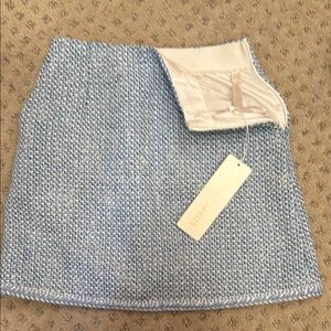 Blue Tweed Skirt